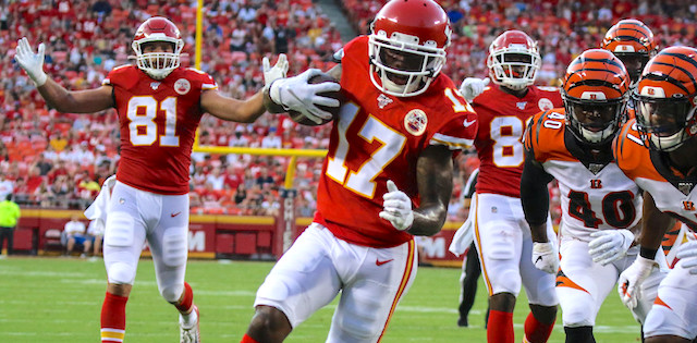 Chiefs WR Mecole Hardman ruled out Saturday against Jacksonville