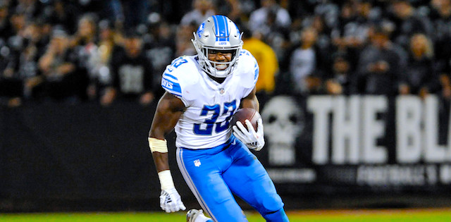 Detroit Lions reportedly waiving former second-round running back Kerryon  Johnson 