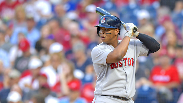 rafael devers fantasy baseball rankings draft sleepers MLB injury news DFS lineup picks