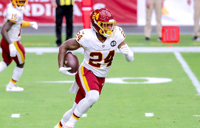 antonio gibson fantasy football rankings news NFL DFS lineup picks