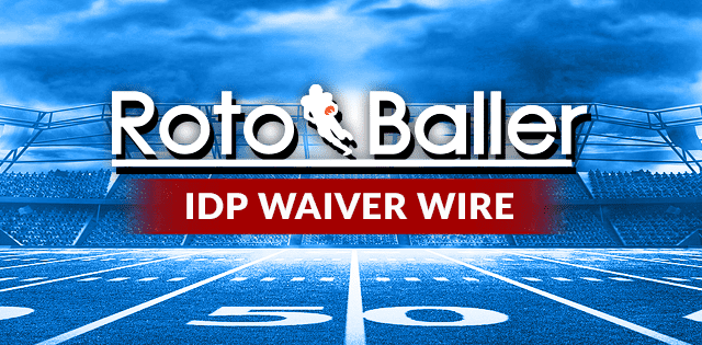 Week 9: IDP Waiver Wire Pickups and Streamers (2022)