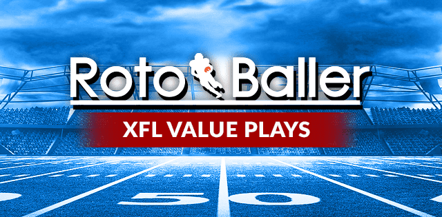 XFL Week 8 DFS Value Picks for DraftKings